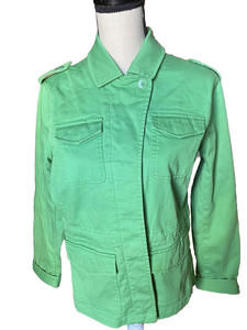 🦄🧥💚Talbots Women’s Size  M Petite Utility Jacket Green